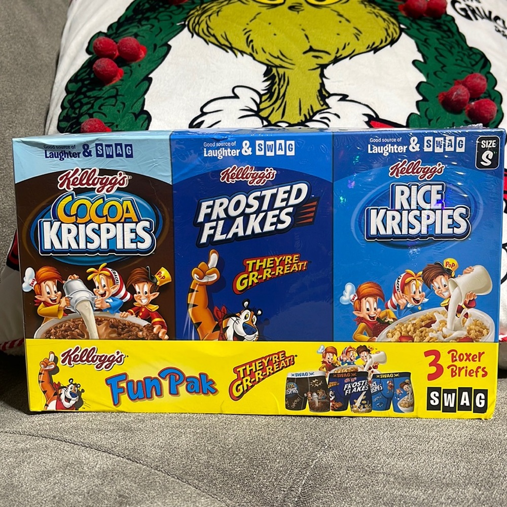 🥣☠️Swag Kellogg’s Fun Pack Boxers☠️🥣